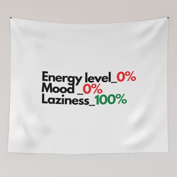 Item preview, Energy leve-0, Mood-0, Laziness-100 Classic . designed and sold by kroupayjutsl.