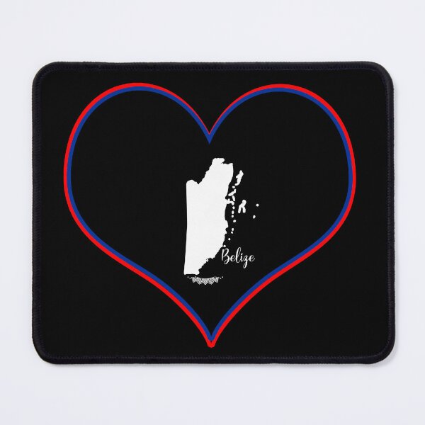 Item preview, Belize map black heart designed and sold by Astralia.