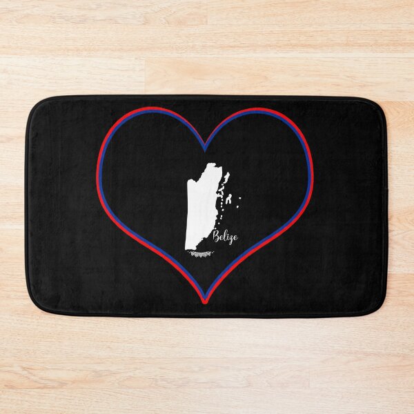 Item preview, Belize map black heart designed and sold by Astralia.