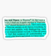 BIBLE VERSE | Philippians 4:6 blue Sticker
