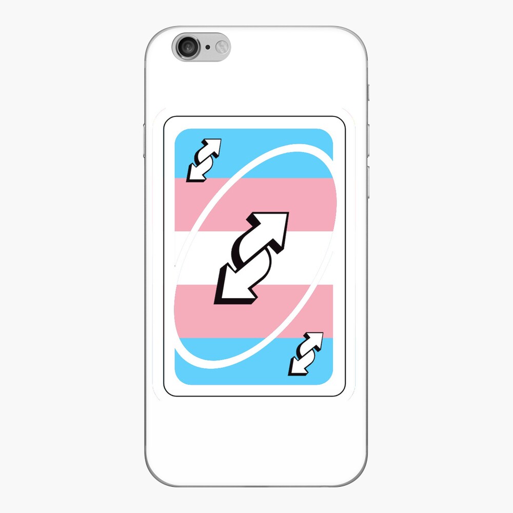 genderfluid pride uno reverse card Sticker for Sale by dallonashby