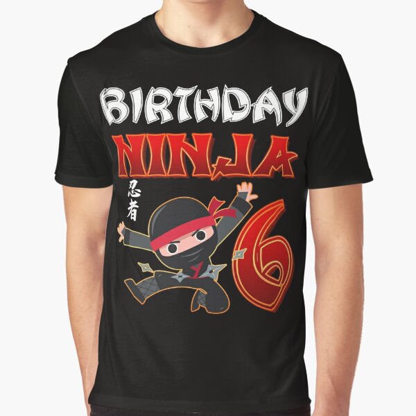 Kids Birthday Ninja Shirt Year Old Ninja Birthday Party Theme Shirt - TeeUni