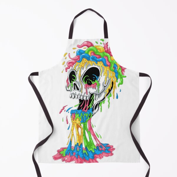Item preview, Colorful Melting Skull Invader designed and sold by willhasket.