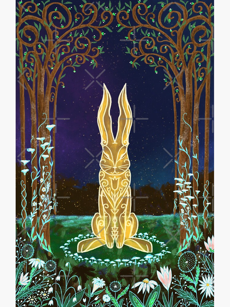 Solar Hare Ostara Spring Equinox  by tinaschofield