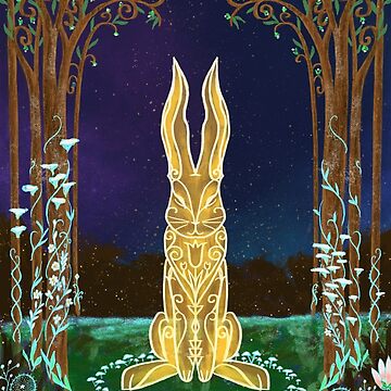 Artwork thumbnail, Solar Hare Ostara Spring Equinox by tinaschofield