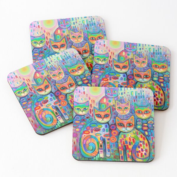 Item preview, Psychedelic cats 2 designed and sold by Karin Zeller.