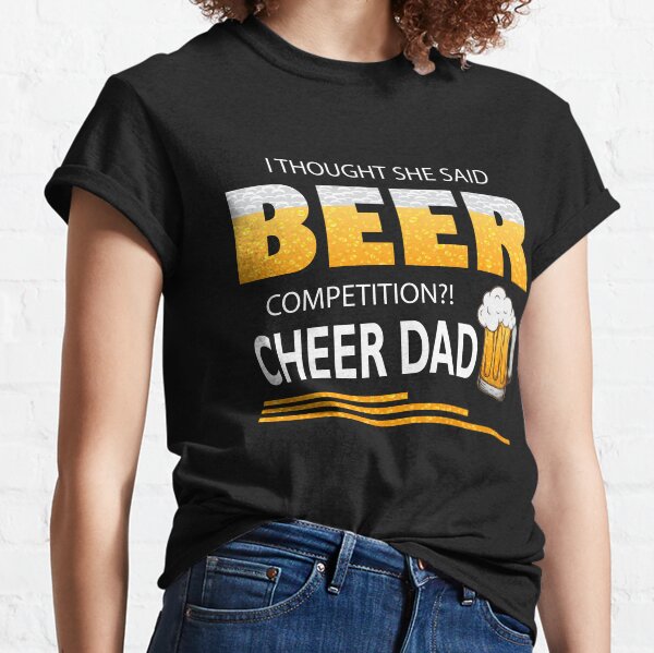 Funny cheer cheap dad shirts