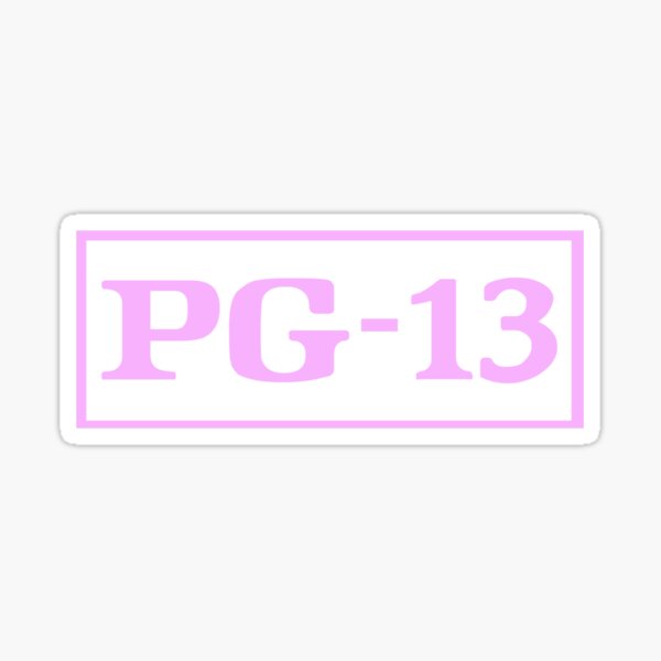 Pg 13 Stickers Redbubble