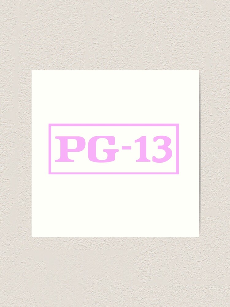 Pg 13 Rating Pink Art Print By Clothes4nymphs Redbubble