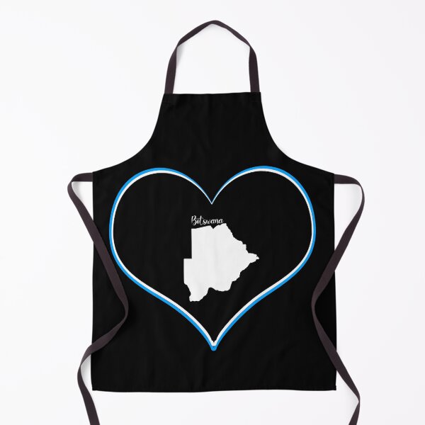 Item preview, Black heart map Botswana designed and sold by Astralia.