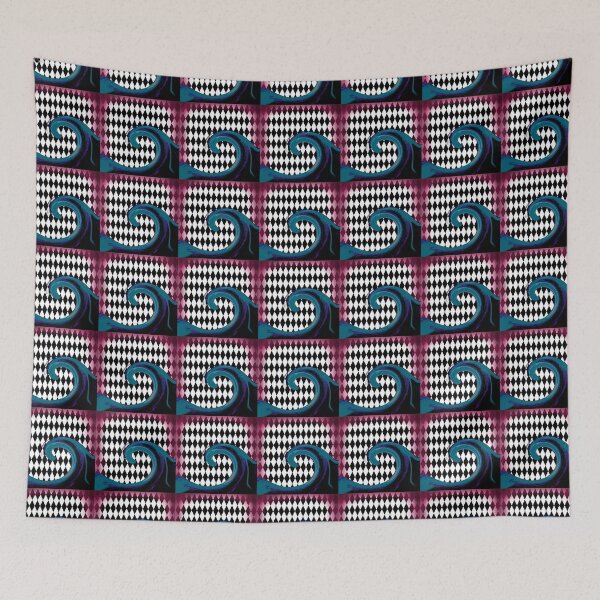 Item preview, Blue and Purple Wave on Diamonds designed and sold by BeachBumFamily.