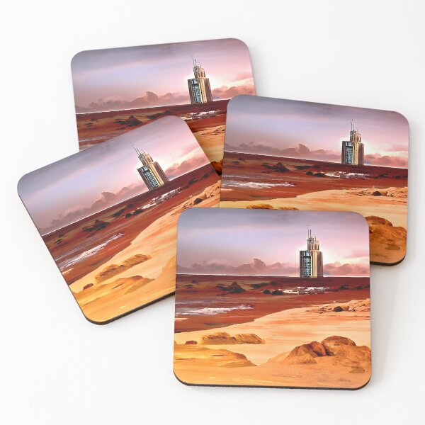 Item preview, Martian Canyon Hotel designed and sold by Icon Planet Art • Surrealist Realism Apparel & Homeware • Sam Blagburn.