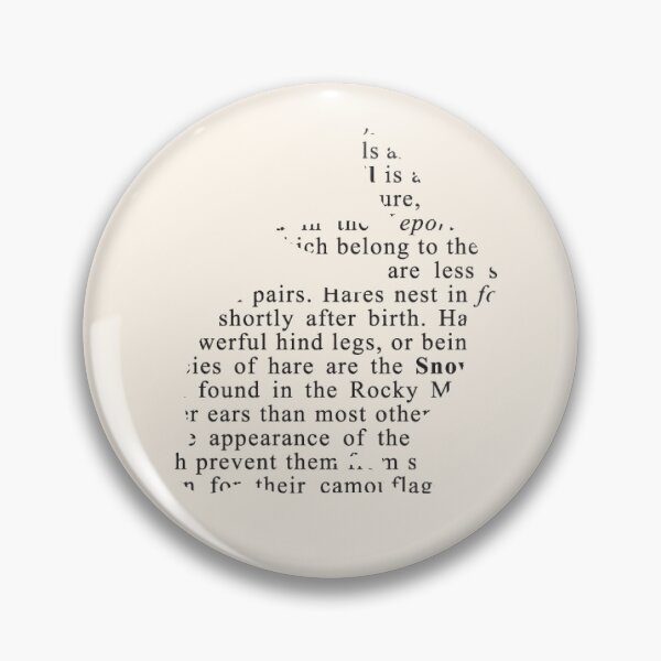 Item preview, Rabbit Silhouette with Words V1 designed and sold by PressedOak.