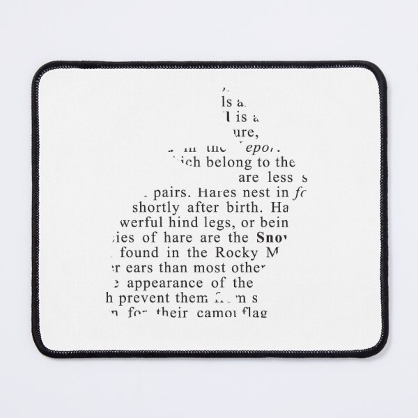Item preview, Rabbit Silhouette with Words V1 designed and sold by PressedOak.