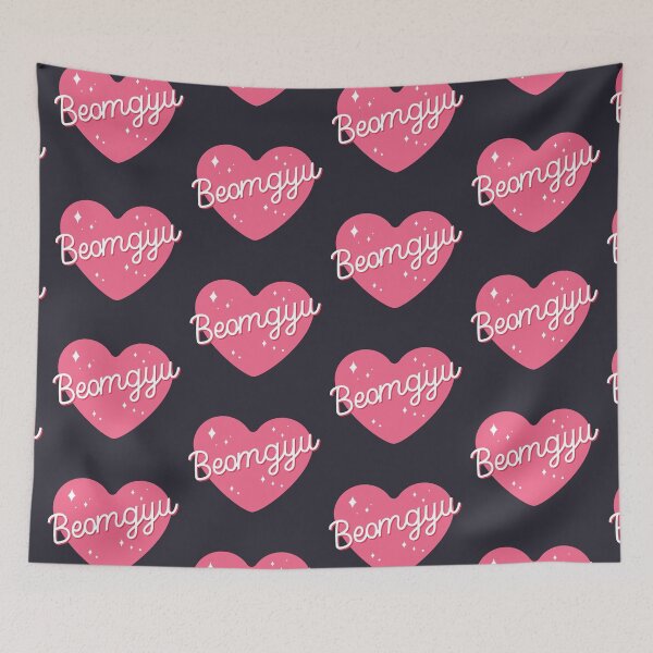 Item preview, TXT Beomgyu pink heart designed and sold by Morcawork.