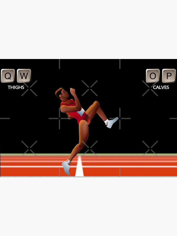 "QWOP Running Flash Game" Poster for Sale by EtherealEnigma Redbubble