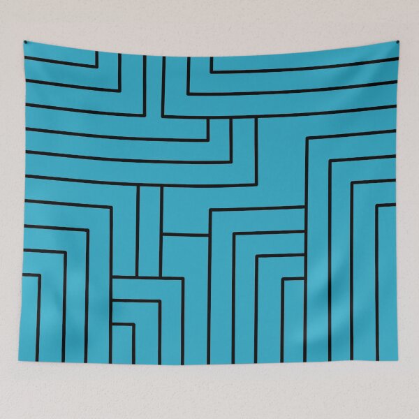 Item preview, Minimalist Line Art Simple & Cute Blue designed and sold by scorpiolane.