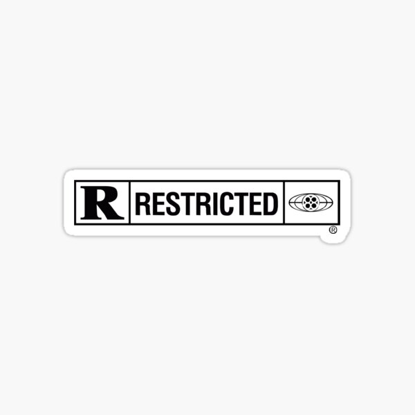 Rated R Sticker for Sale by TeeArcade84