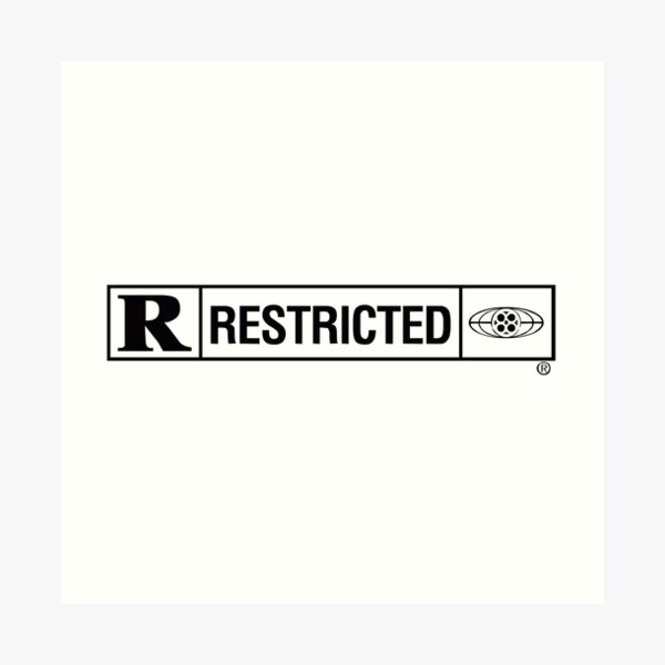 Rated R Sticker for Sale by AlphaBronco