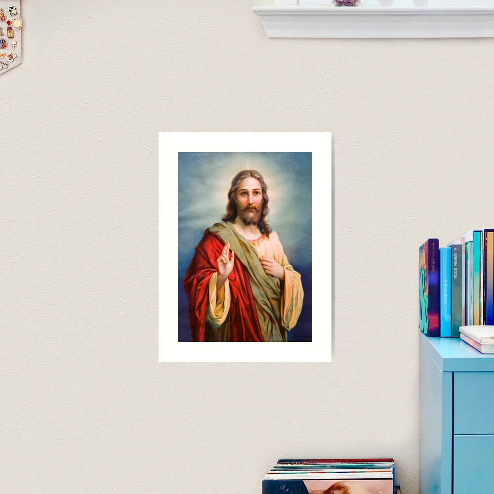 Jesus Blessing - online Catholic- Christian Acrylic Painting