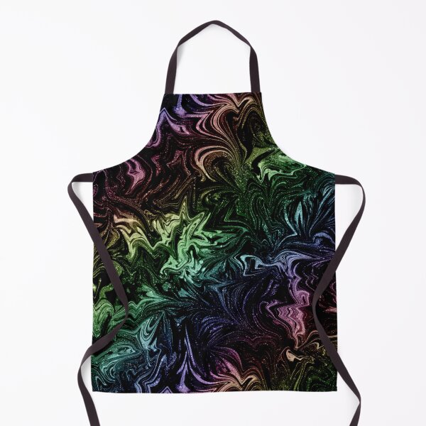 Item preview, Glinting Sparkles Marbled Swirl Rainbow Black designed and sold by nimreninmu.