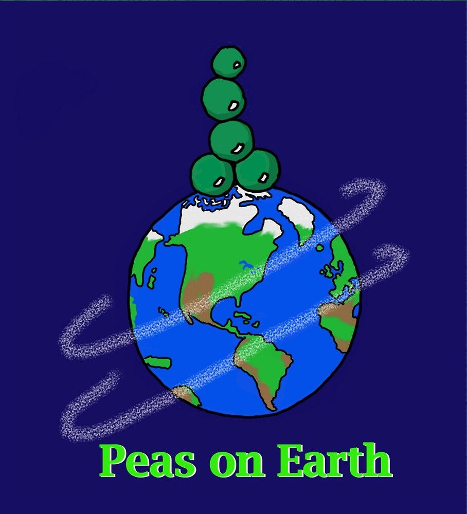 peas on earth t shirt