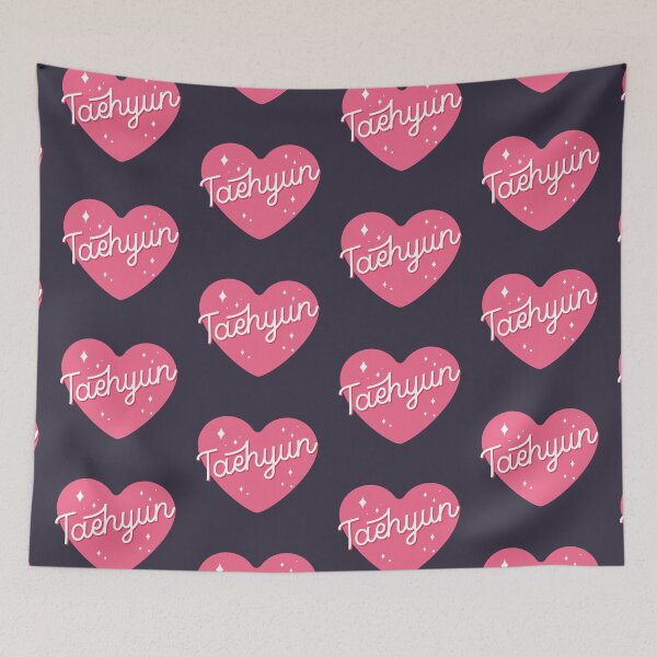 Item preview, TXT Taehyun heart typography designed and sold by Morcawork.