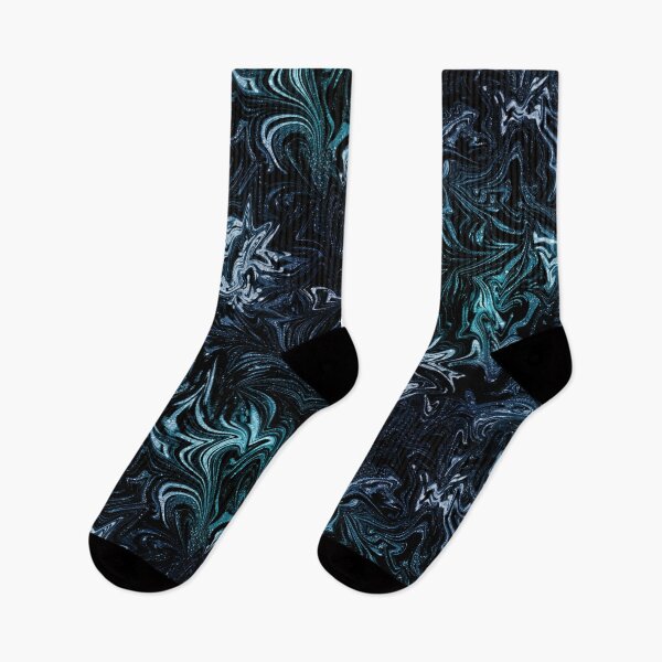 Item preview, Glinting Sparkles Marbled Swirl Blue and Black designed and sold by nimreninmu.