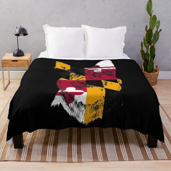 Item preview, Maryland German Shepherd State Flag Patriotic Dog designed and sold by KimberlyOppen.