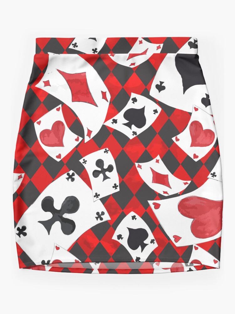 Discover Alice in Wonderland Playing Cards Mini Skirt