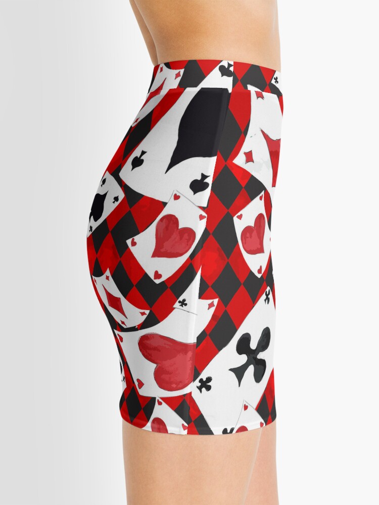 Discover Alice in Wonderland Playing Cards Mini Skirt