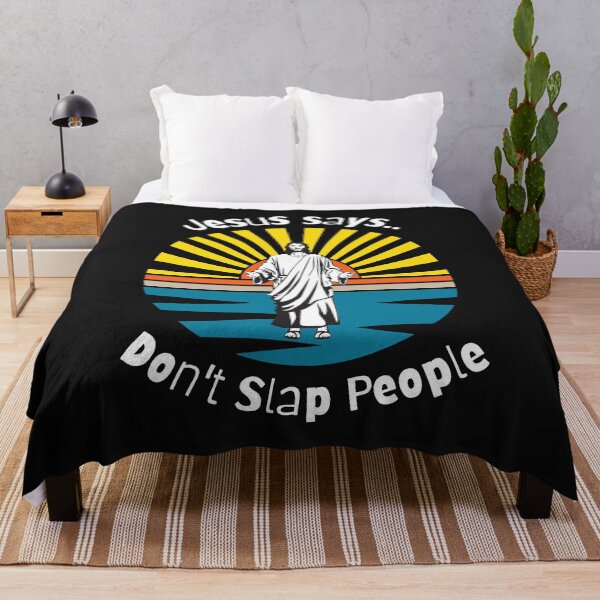 Item preview, Funny Jesus T-shirt , Jesus Says , Don't Slap People  designed and sold by hausofbutterfly.