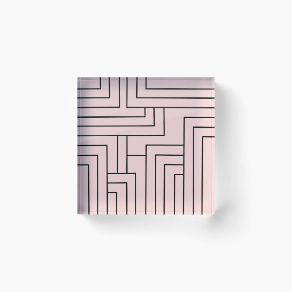Item preview,  Minimalist Line Art Simple & Cute Pastel Pink designed and sold by scorpiolane.