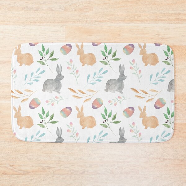 Item preview, Watercolor Easter Bunny & Eggs designed and sold by elleinadesigns.