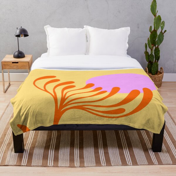 Item preview, Matisse cut-out Flower - Pink & Orange Leaf on Sun designed and sold by Dominiquevari.