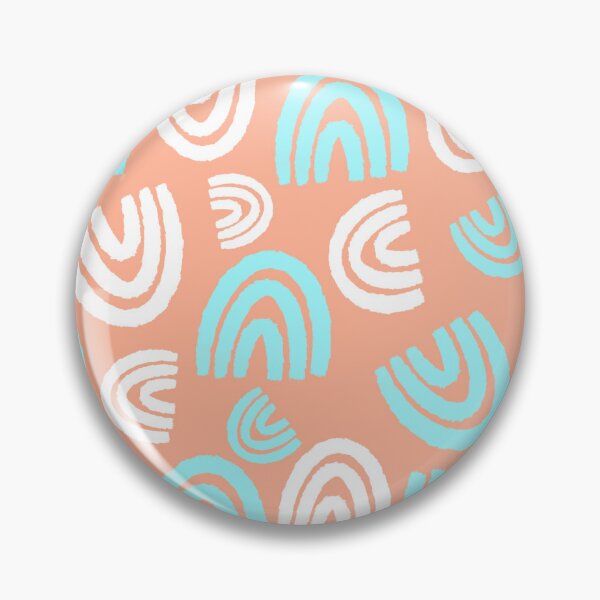 Item preview, Rainbow Pattern | Abstract | Squares | White, Salmon, Teal designed and sold by AskYourSoul.