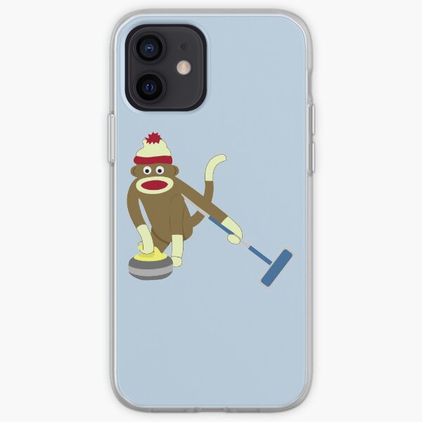 Sock Monkey Curling iPhone Soft Case