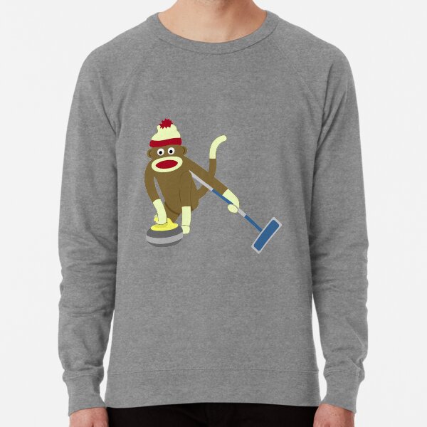 Item preview, Sock Monkey Curling designed and sold by pounddesigns.