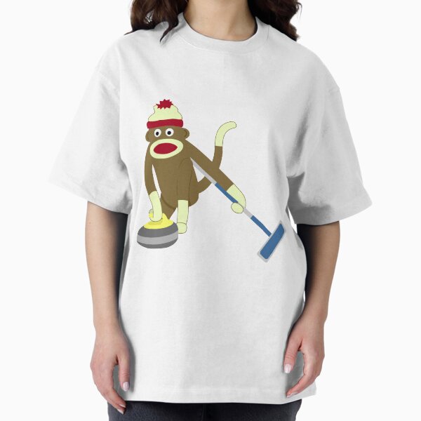 Item preview, Sock Monkey Curling designed and sold by pounddesigns.