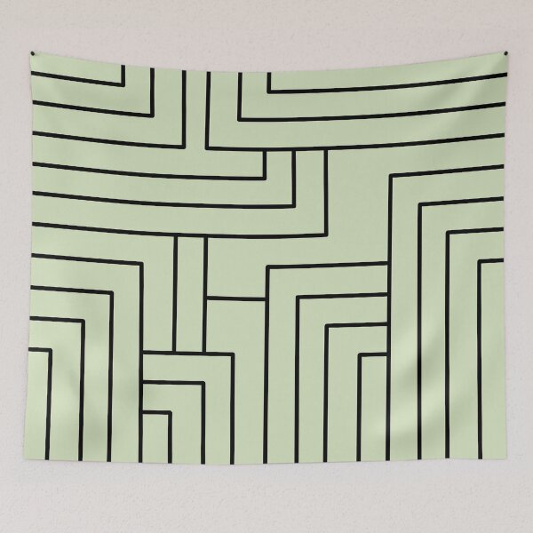 Item preview, Minimalist Line Art Simple & Cute Pastel Green designed and sold by scorpiolane.