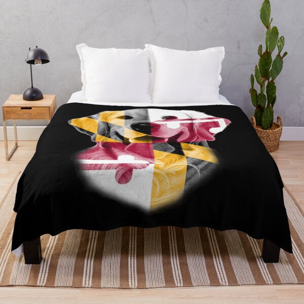 Item preview, Maryland Golden Dog State Flag Patriotic Dog designed and sold by KimberlyOppen.