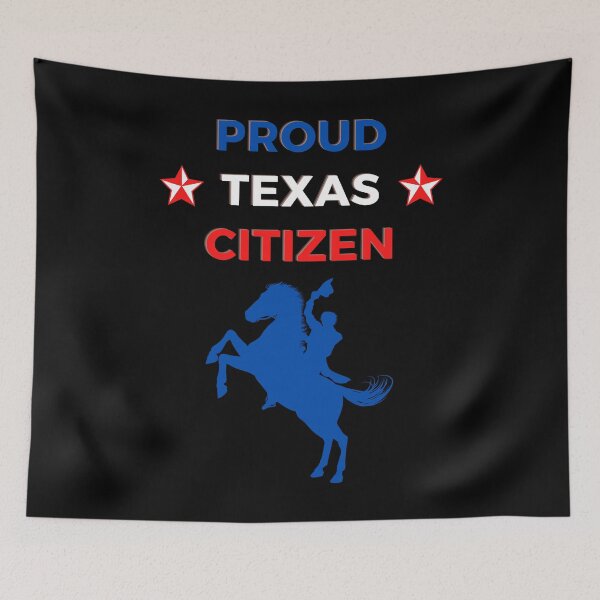 Item preview, Proud Texas Citizen - red star stars cowboy on a horse cowboy hat designed and sold by Lu &  Partners.