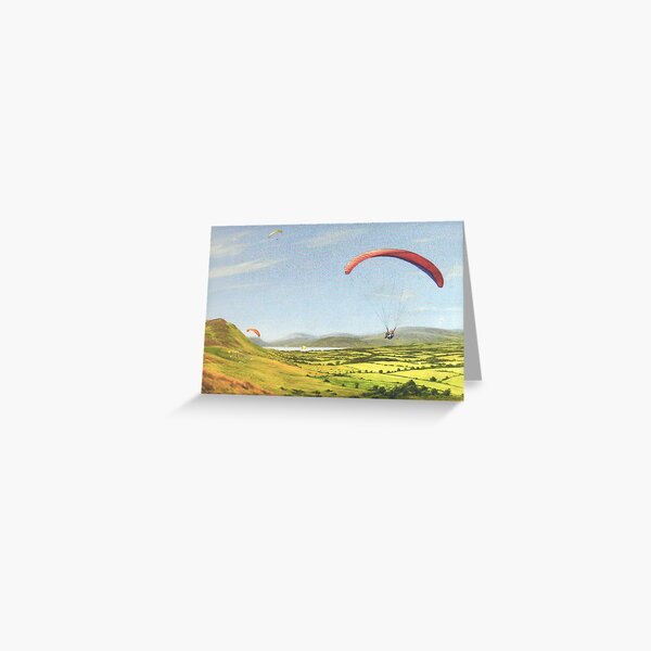 Simon paragliding Greeting Card