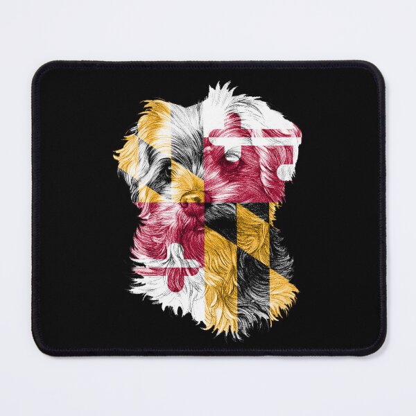 Item preview, Maryland Yorkshire Terrier Dog State Flag Patriotic Dog designed and sold by KimberlyOppen.