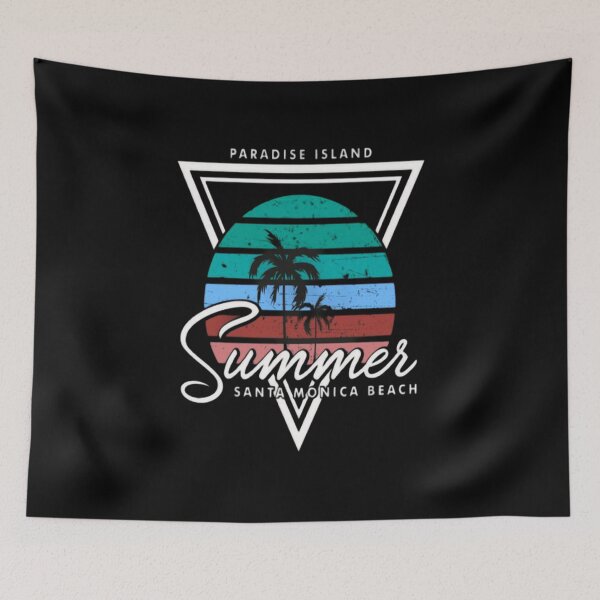 Item preview, Summer Santa Monica beach illustration premium design  designed and sold by truemoneyman.