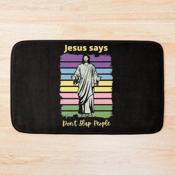 Item preview, Jesus Says ..Don't Slap People  designed and sold by hausofbutterfly.