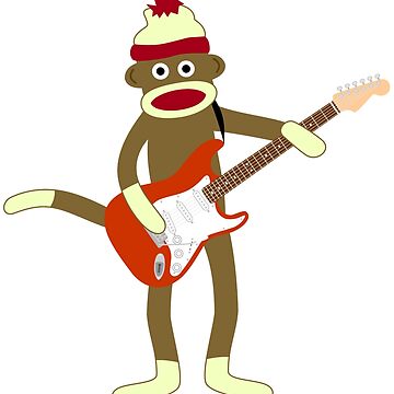 Sock Monkey Electric Guitar