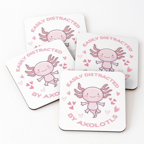 Item preview, EASILY DISTRACTED BY AXOLOTLS designed and sold by Wooden-rack.