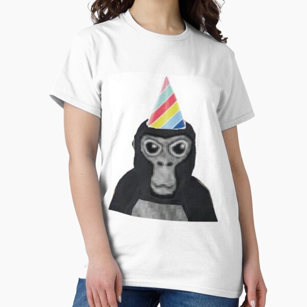 Artikel-Vorschau von Gorilla-Tag-Affe mit Geburtstagshut, designt und verkauft von KianRebec.