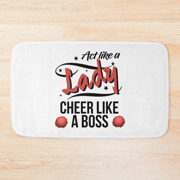 Item preview, Act like a lady cheer like a boss funny cheerleading saying designed and sold by portrait4you.